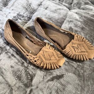 Natural Soul Tan Woven Loafers